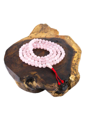 Четки из натурального камня Розовый кварц 108 бусин 8.5 мм HandiCraft (255611364)