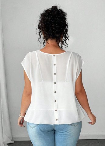 Белая блуза SHEIN