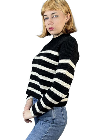 Чорно-білий демісезонний джемпер джемпер Monki