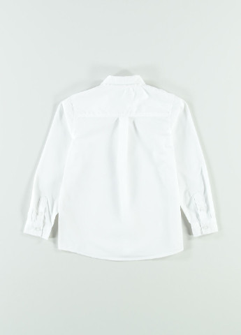 Белая кэжуал рубашка с логотипом Piazza Italia с длинным рукавом