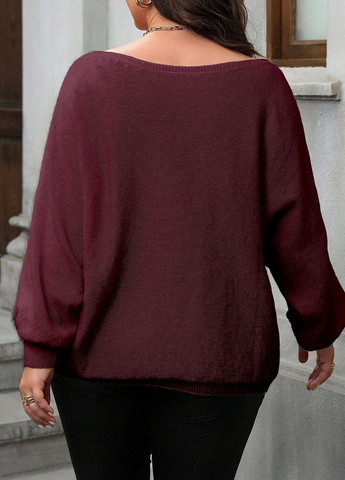 Бордовый демисезонный джемпер джемпер SHEIN