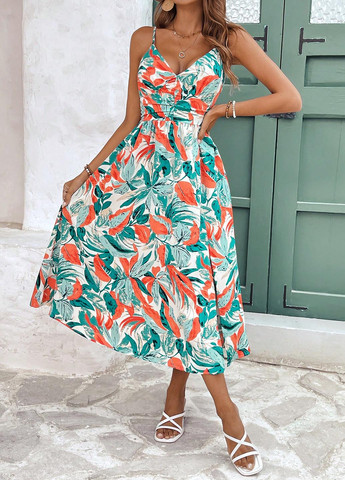 Комбінована кежуал сукня SHEIN з квітковим принтом