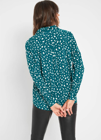Темно-бирюзовая демисезонная блуза Orsay