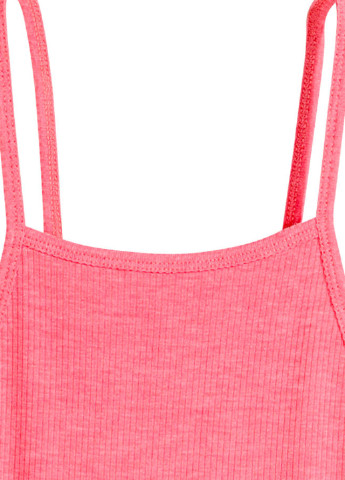 Розовое кэжуал платье H&M меланжевое