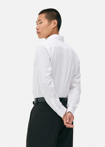 Белая кэжуал, классическая рубашка однотонная Primark