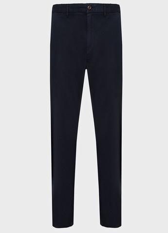 Темно-синие кэжуал демисезонные прямые брюки Gant