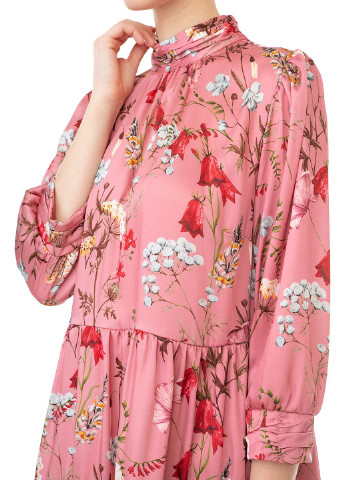 Розовое кэжуал платье Imperial с цветочным принтом