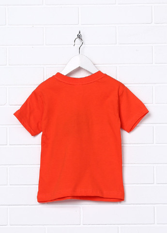 Оранжевая летняя футболка с коротким рукавом Babexi