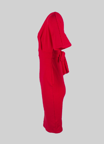 Червона кежуал сукня Boohoo однотонна