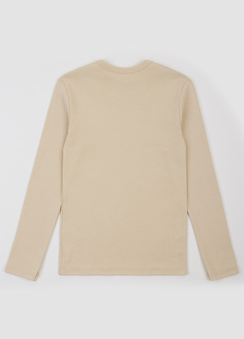 Кремовый демисезонный кэжуал лонгслив ArDoMi однотонный