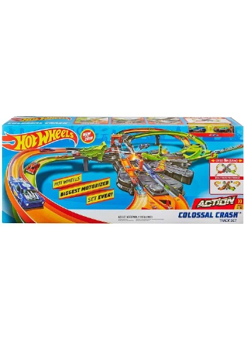 Трек Hot Wheels Colossal Crash Track Set Колосальне зіткнення (GFH87) Mattel (255665584)
