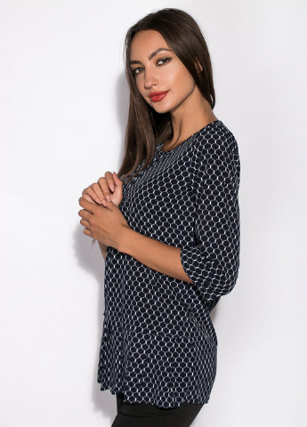 Тёмно-синяя блуза Time of Style