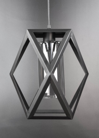 Люстра потолочная подвесная в стиле LOFT (лофт) 12172/1-gr Черный 40х28х28 см. Handmade (234538051)