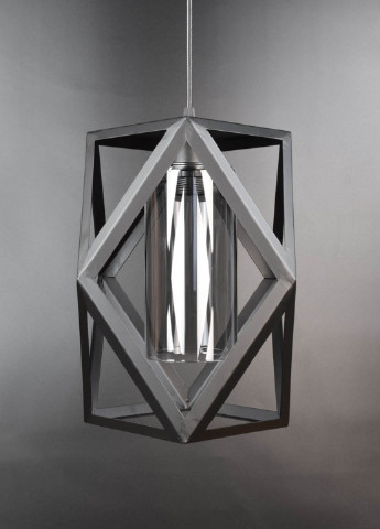 Люстра потолочная подвесная в стиле LOFT (лофт) 12172/1-gr Черный 40х28х28 см. Handmade (234538051)