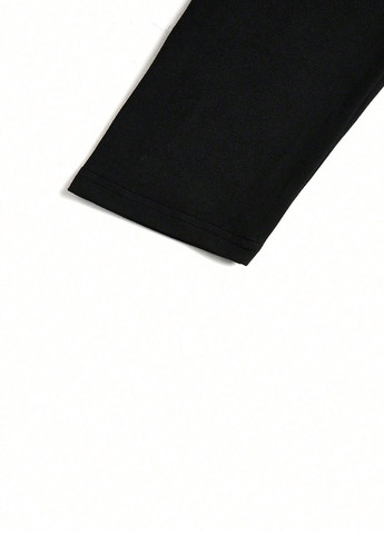 Черное кэжуал платье клеш SHEIN с рисунком