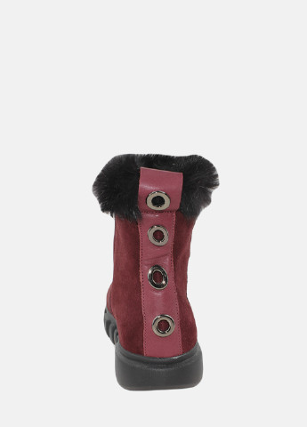 Зимние ботинки re2510-11 бордовый El passo из натуральной замши