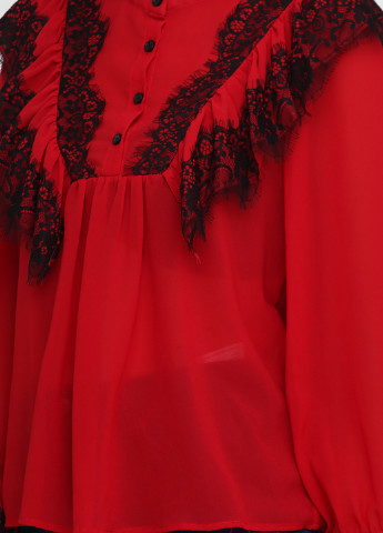 Темно-красная демисезонная блуза Andrewj