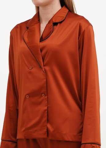 Коралловая всесезон пижама (рубашка, брюки) рубашка + брюки Silence