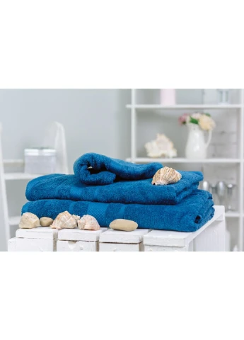 Полотенце MirSon набор банных №5085 Elite SoftNess Blueberry 50х90, 70х140, 1 (2200003182910) No Brand синий