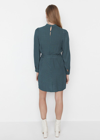 Зелена кежуал сукня а-силует Trendyol в горошок