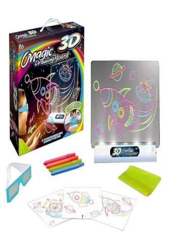 3Д дошка для малювання Magic Drawing Board Ігровий набір з 3D ефектом і окулярами (20155426) Francesco Marconi (215796269)