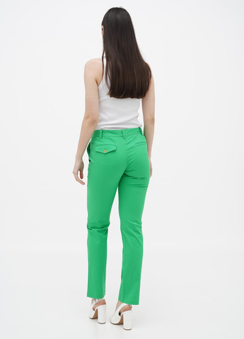 Зеленые кэжуал демисезонные зауженные, укороченные брюки Ralph Lauren