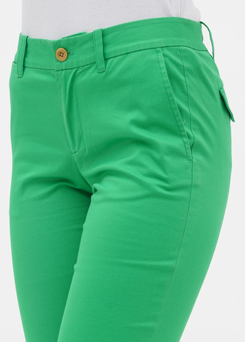 Зеленые кэжуал демисезонные зауженные, укороченные брюки Ralph Lauren