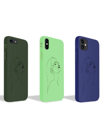 Чохол силіконовий Apple Iphone Xs Max Контурний мінімалізм (Contour minimalism) (8226-1788) MobiPrint (219778160)
