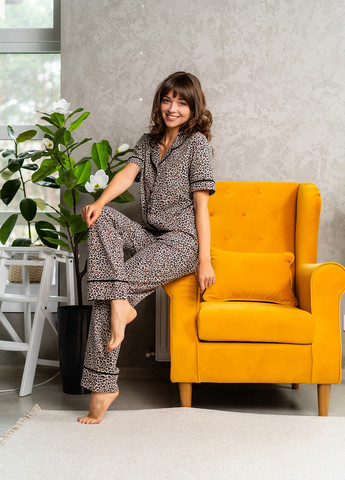 Комбінована всесезон піжама (сорочка, штани) сорочка + брюки Lucci