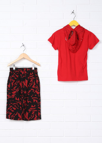 Червоний літній комплект (футболка, шорти) Gigas