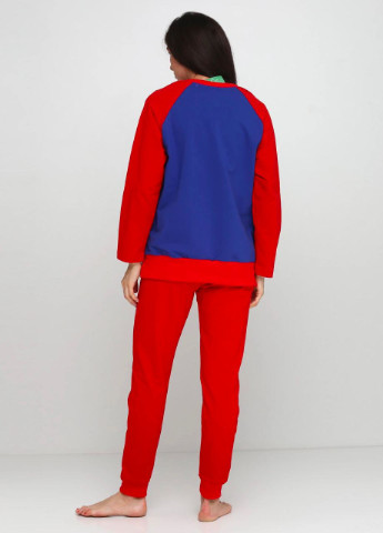 Червона всесезон піжама (світшот, брюки) реглан + брюки Radda