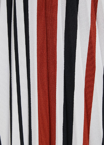 Разноцветная кэжуал в полоску юбка KOTON плиссе