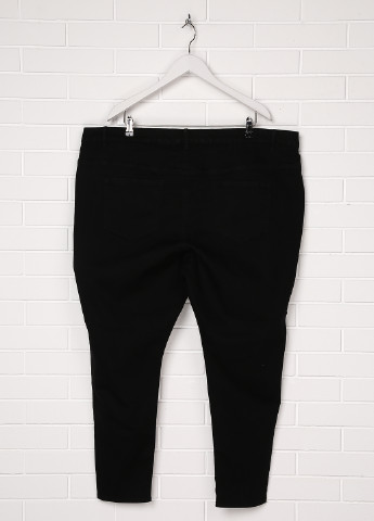 Черные джинсовые демисезонные прямые брюки George