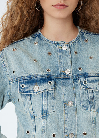 Голубая демисезонная куртка куртка-пиджак KOTON