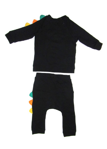 Черный демисезонный костюм (свитшот, брюки) брючный H&M