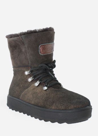 Зимние ботинки rg18-219-11 коричневый Gampr из натуральной замши