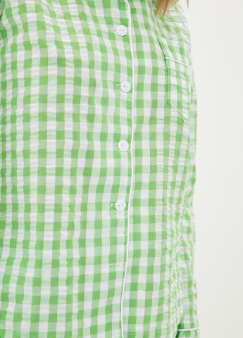 Салатовая всесезон пижама (рубашка, брюки) рубашка + брюки Silence