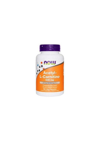 Комплекс Ацетил-Карнитин Acetyl-L-Carnitine 500 mg 100 Veg Caps Now Foods (253427453)