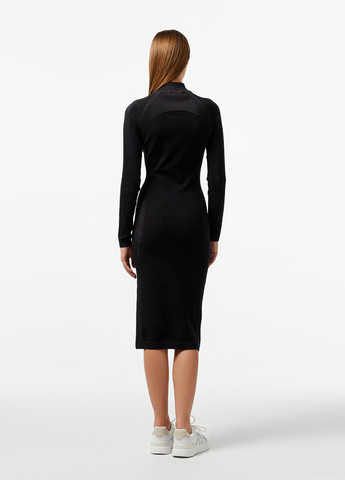 Черное кэжуал платье силуэтная Lacoste однотонное