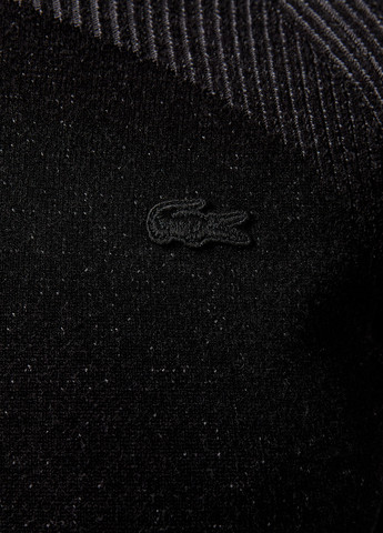 Черное кэжуал платье силуэтная Lacoste однотонное