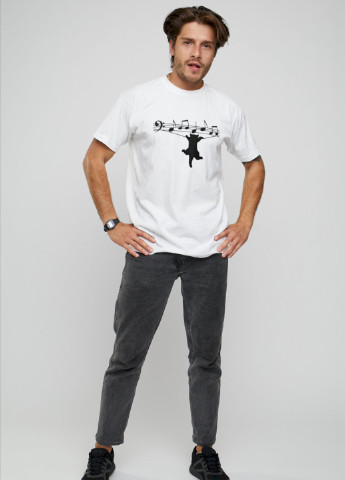 Біла футболка чоловіча basic YAPPI