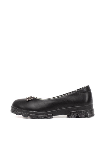 Черные туфли на низком каблуке J&G