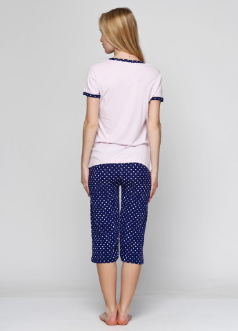 Светло-розовый демисезонный комплект (футболка, капри) SNC Pijama