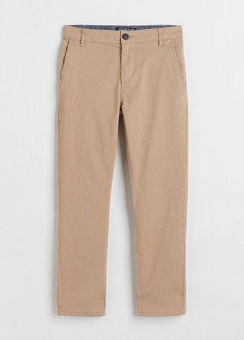 Бежевые кэжуал демисезонные брюки чиносы H&M