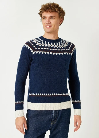 Темно-синий зимний джемпер джемпер KOTON