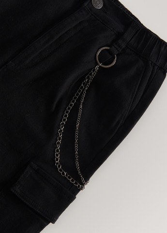 Черные кэжуал демисезонные карго брюки Reserved