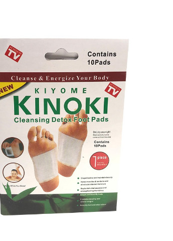 Очищающие детокс-пластыри для стоп Киноки Kinoki, 10 шт Kimi (222372585)