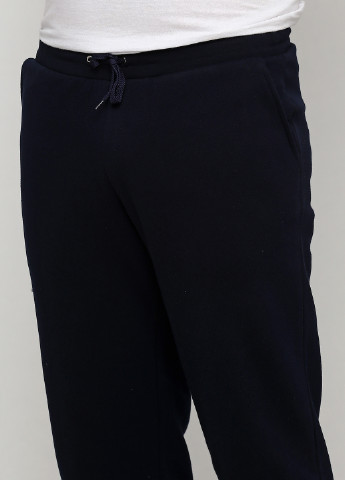 Темно-синие спортивные демисезонные прямые брюки Роза