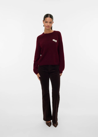 Бордовый демисезонный джемпер джемпер Vero Moda