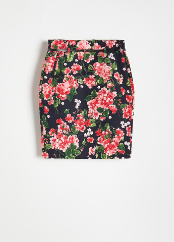 Черная кэжуал цветочной расцветки юбка Reserved